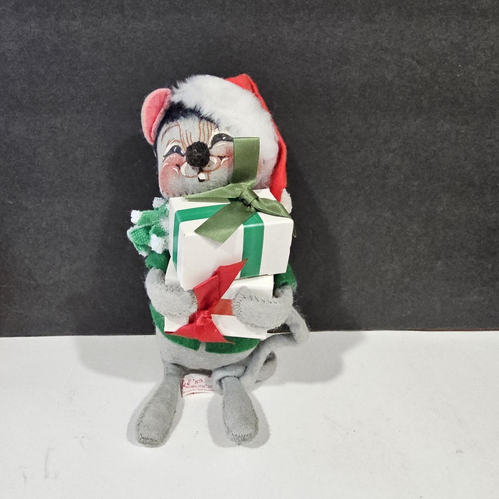 Annalee Christmas Mice with Red, Green, and Gray Accents - Picture 15 of 15